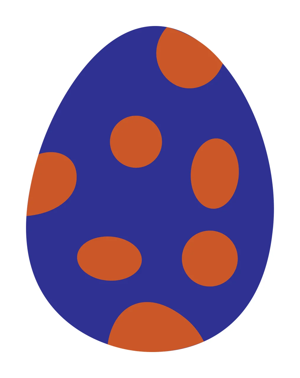 Solid Black Egg Shape Icon flat white oval minimalist 1 5 F16 dinosaur