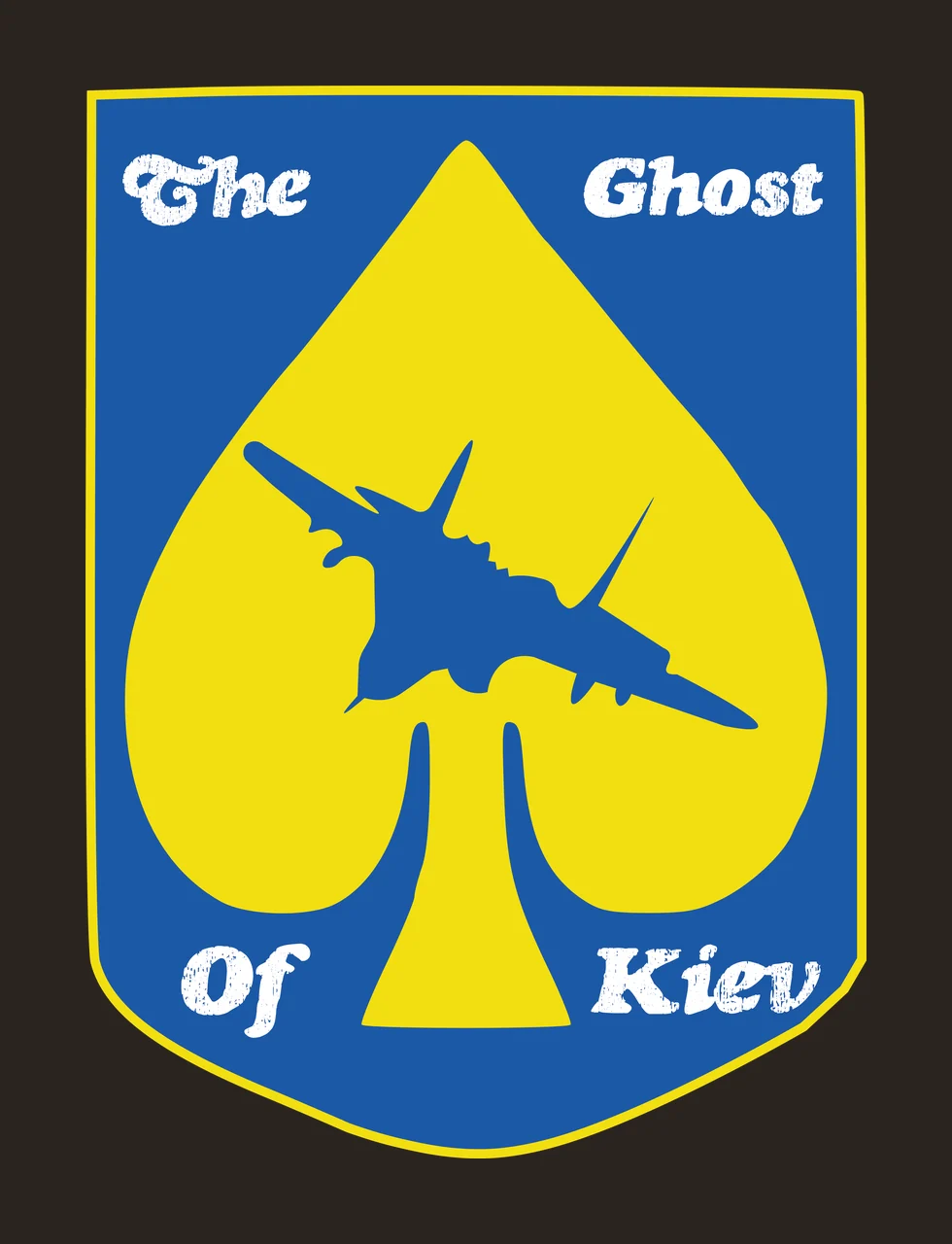Of Black Shield Crest Shape Silhouette emblem 1 3 F16 UKRAINE THE KIEV contrast preview thumbnail