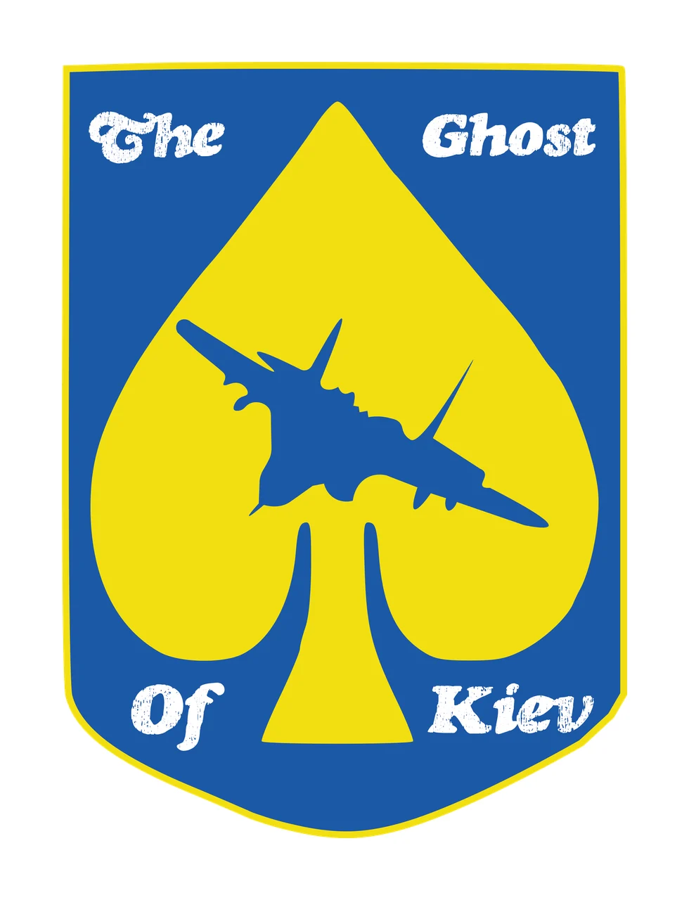 Of Black Shield Crest Shape Silhouette emblem 1 3 F16 UKRAINE THE KIEV