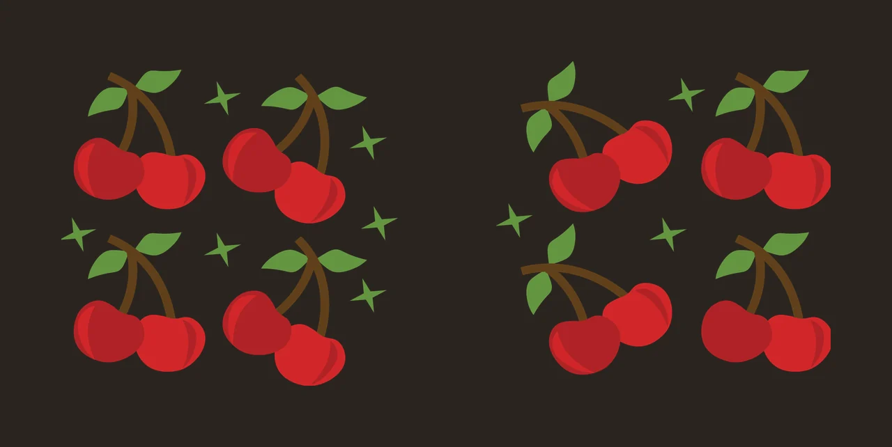 Can Glass Wrap Cherry Clusters With Sparkling Stars cherries contrast preview thumbnail