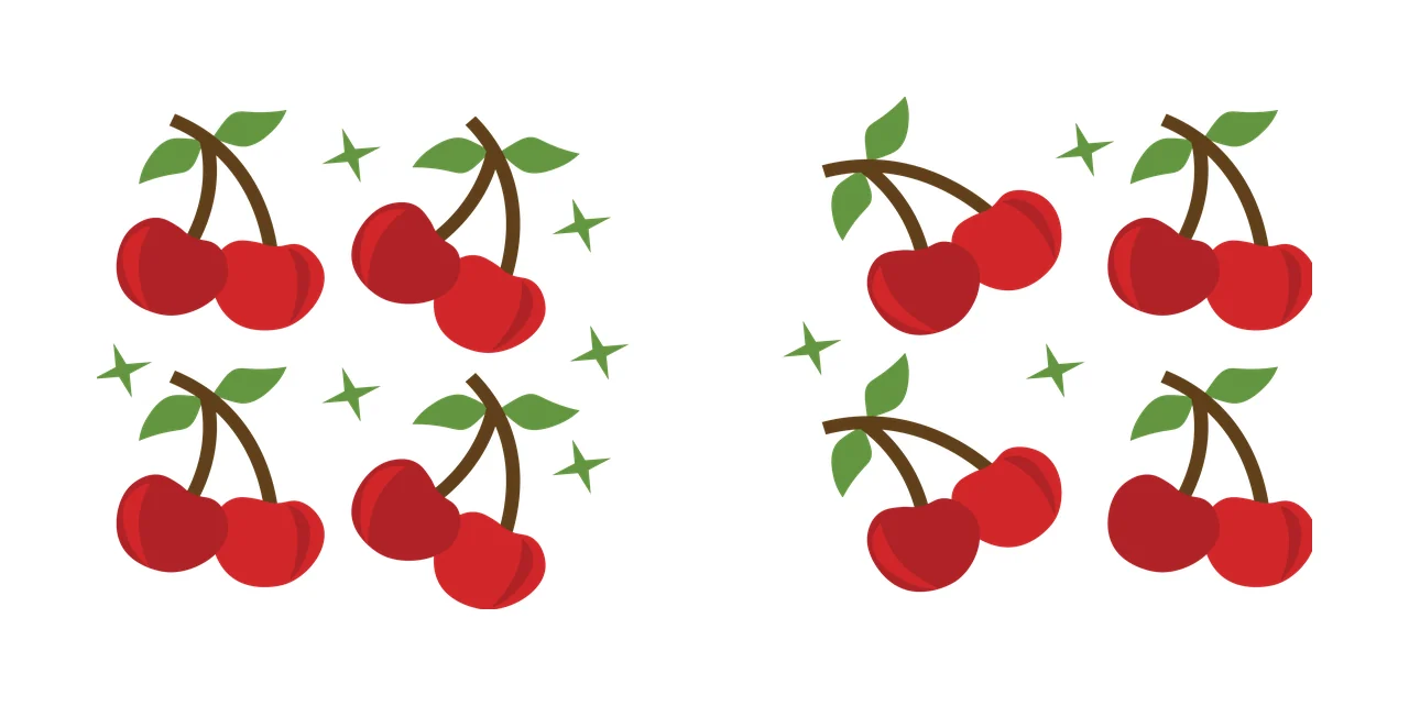 Can Glass Wrap Cherry Clusters With Sparkling Stars cherries