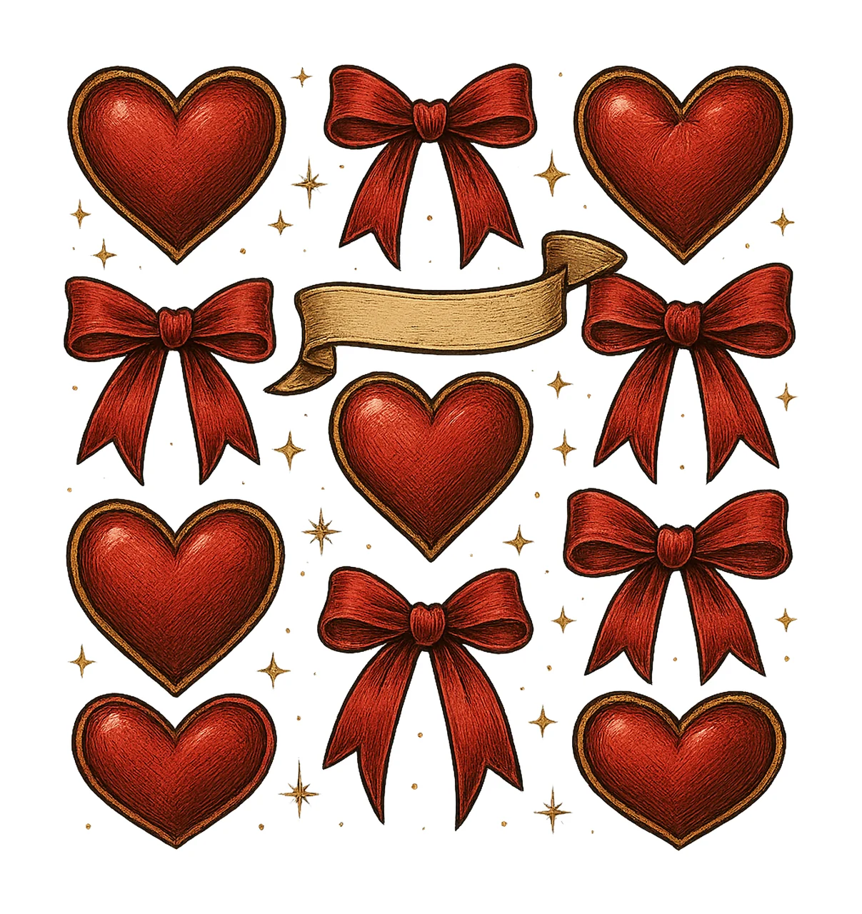 Coquette Valentine Heart Bow Design Valentines Day Girls