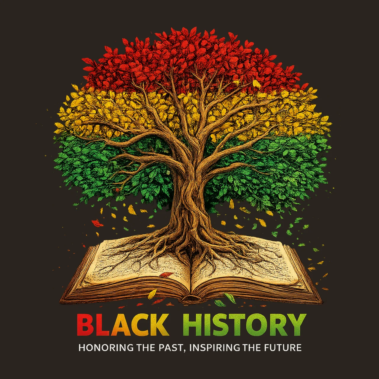 Black History Honoring The Past Inspiring The Future Teacher contrast preview thumbnail