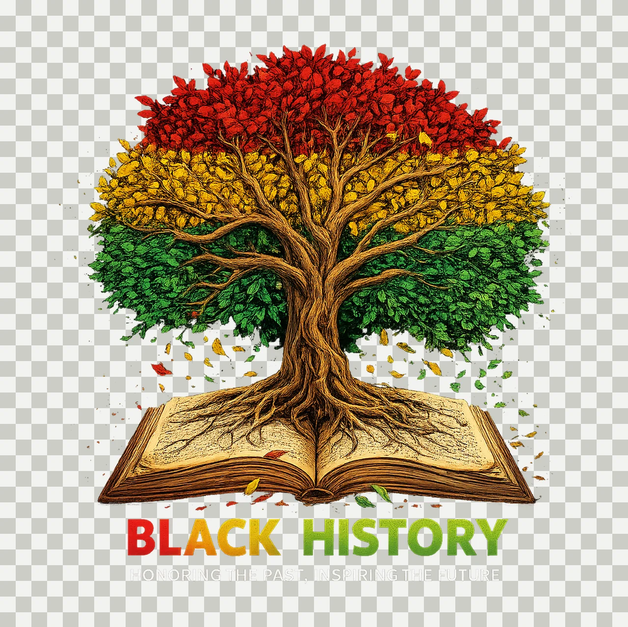 Black History Honoring The Past Inspiring The Future Teacher transparency and detail preview thumbnail
