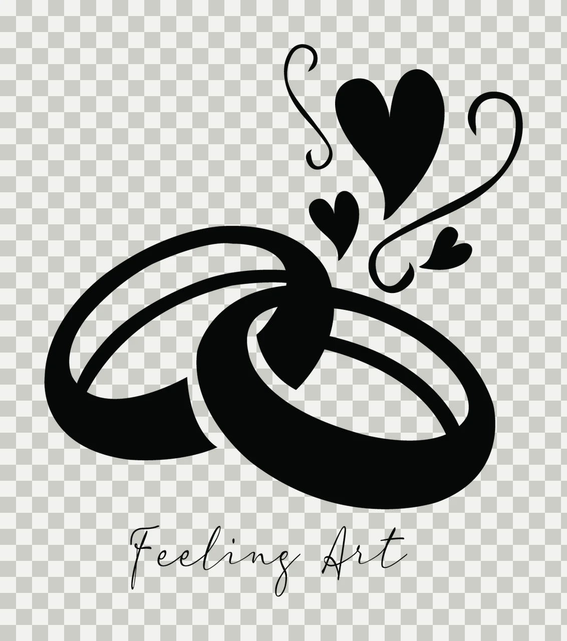 Wedding Rings With Marriage And Jewelry In Black transparency and detail preview thumbnail