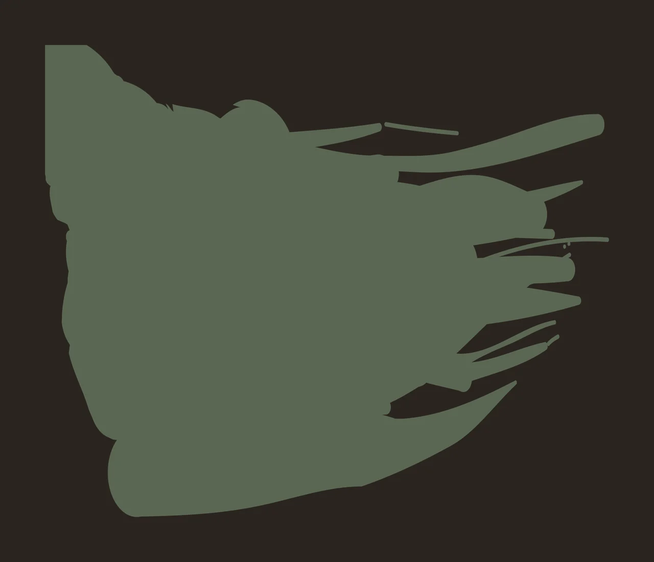 Paint Brush Black Horizontal Stroke Mark smearing texture tapered ends contrast preview thumbnail