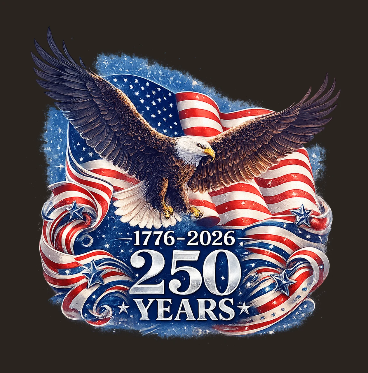 250th America Anniversary Retro 4th of July Patriotic contrast preview thumbnail