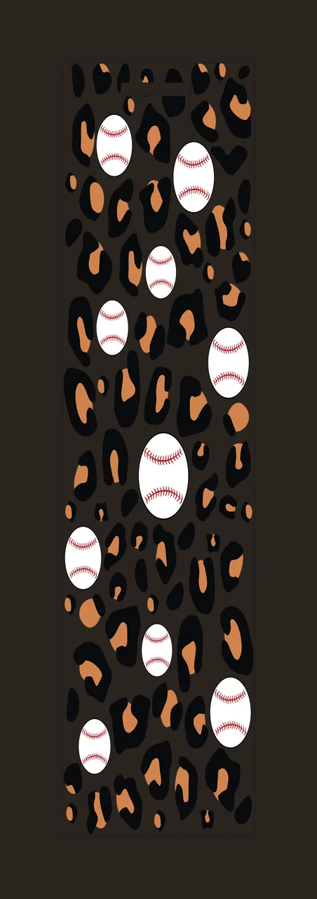 Black Leopard Print Pattern Design repeating spots shapes white contrast preview thumbnail