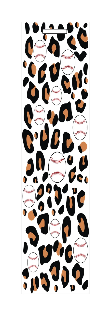 Black Leopard Print Pattern Design repeating spots shapes white