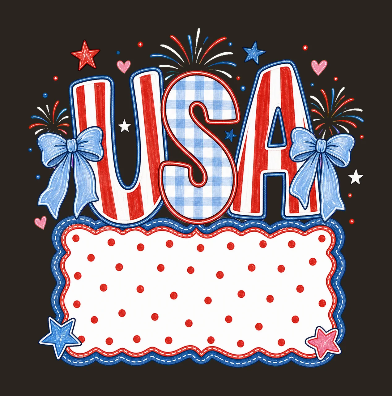 Independence Name Plate American Design Kids Variation C contrast preview thumbnail