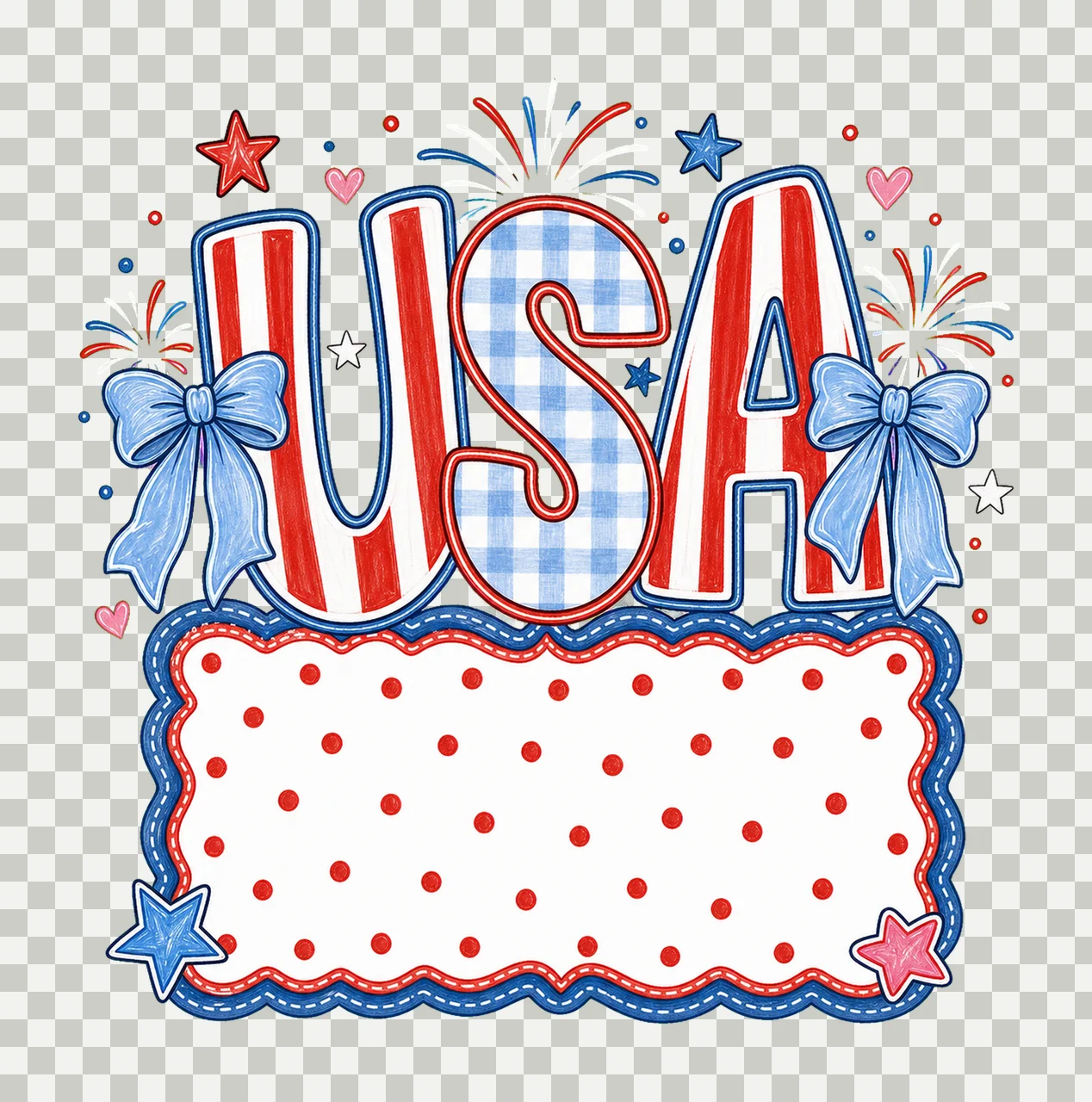 Independence Name Plate American Design Kids Variation C transparency and detail preview thumbnail