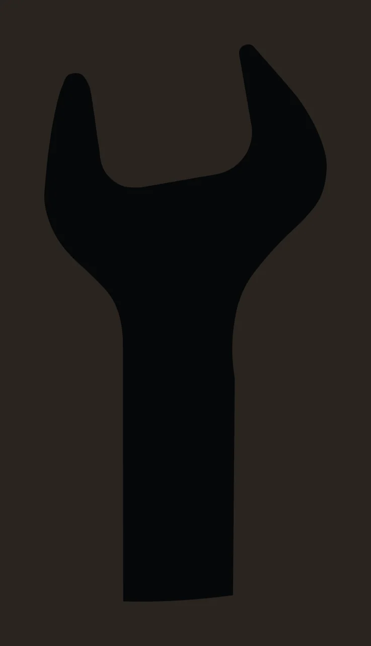 Can Glass Wrap Wrench Tool Silhouette contrast preview thumbnail