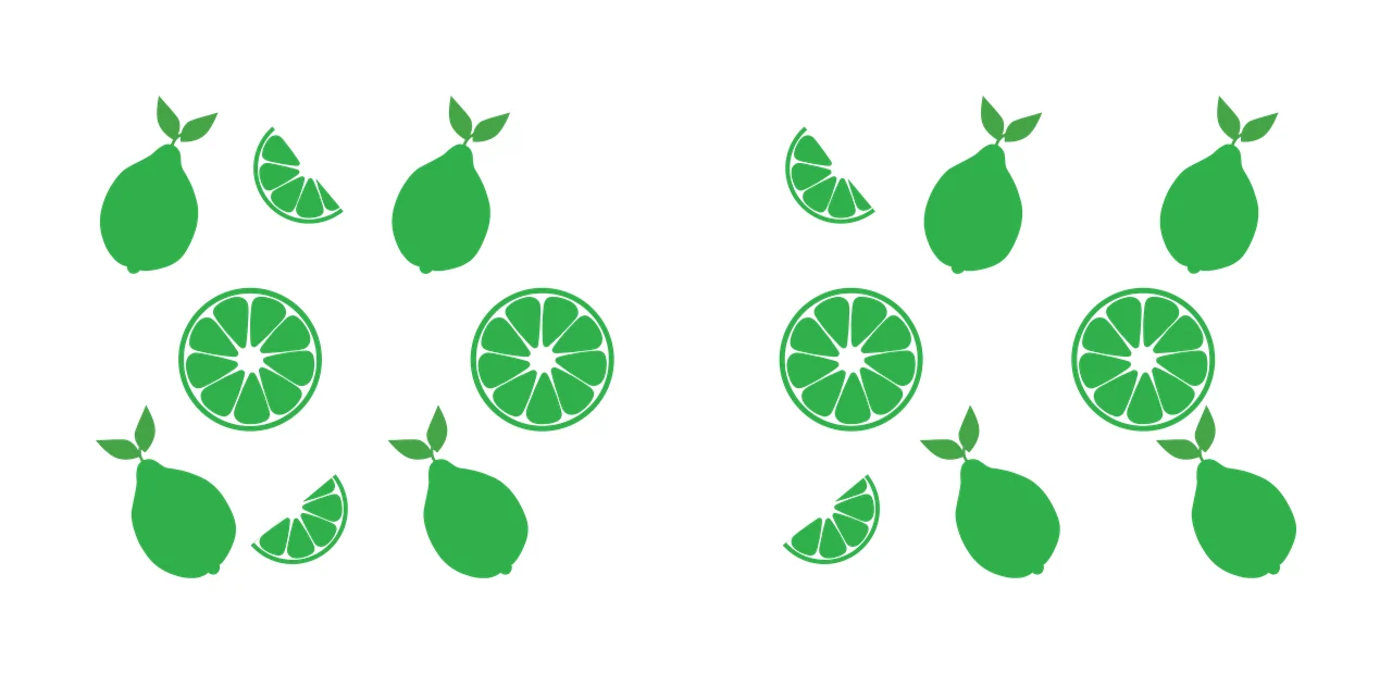 Can Glass Wrap Citrus Fruit Pattern Silhouette repeating lemon