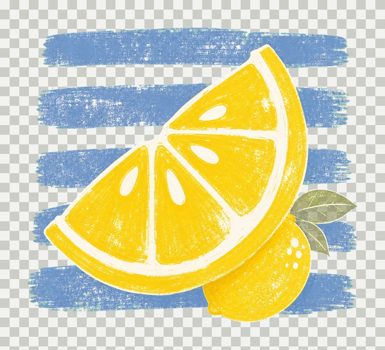 Lemon Stripes Trendy Summer Design sublimation Variation A transparency and detail preview thumbnail