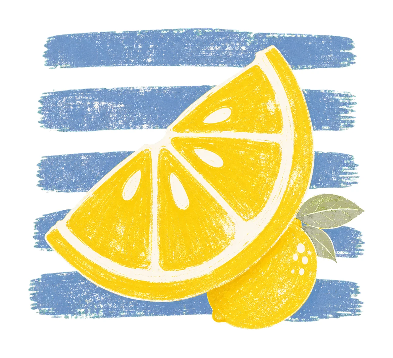 Lemon Stripes Trendy Summer Design sublimation Variation A
