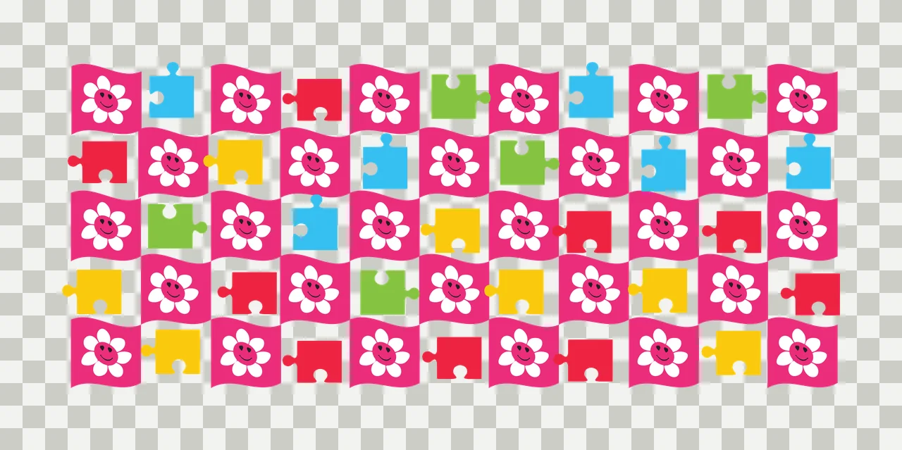 Can Glass Wrap Black And White Jigsaw Puzzle pieces tiling transparency and detail preview thumbnail