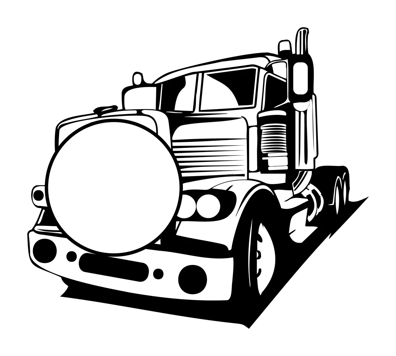 Semi Truck Monogram Character 03 pickup vehicle monster Variation