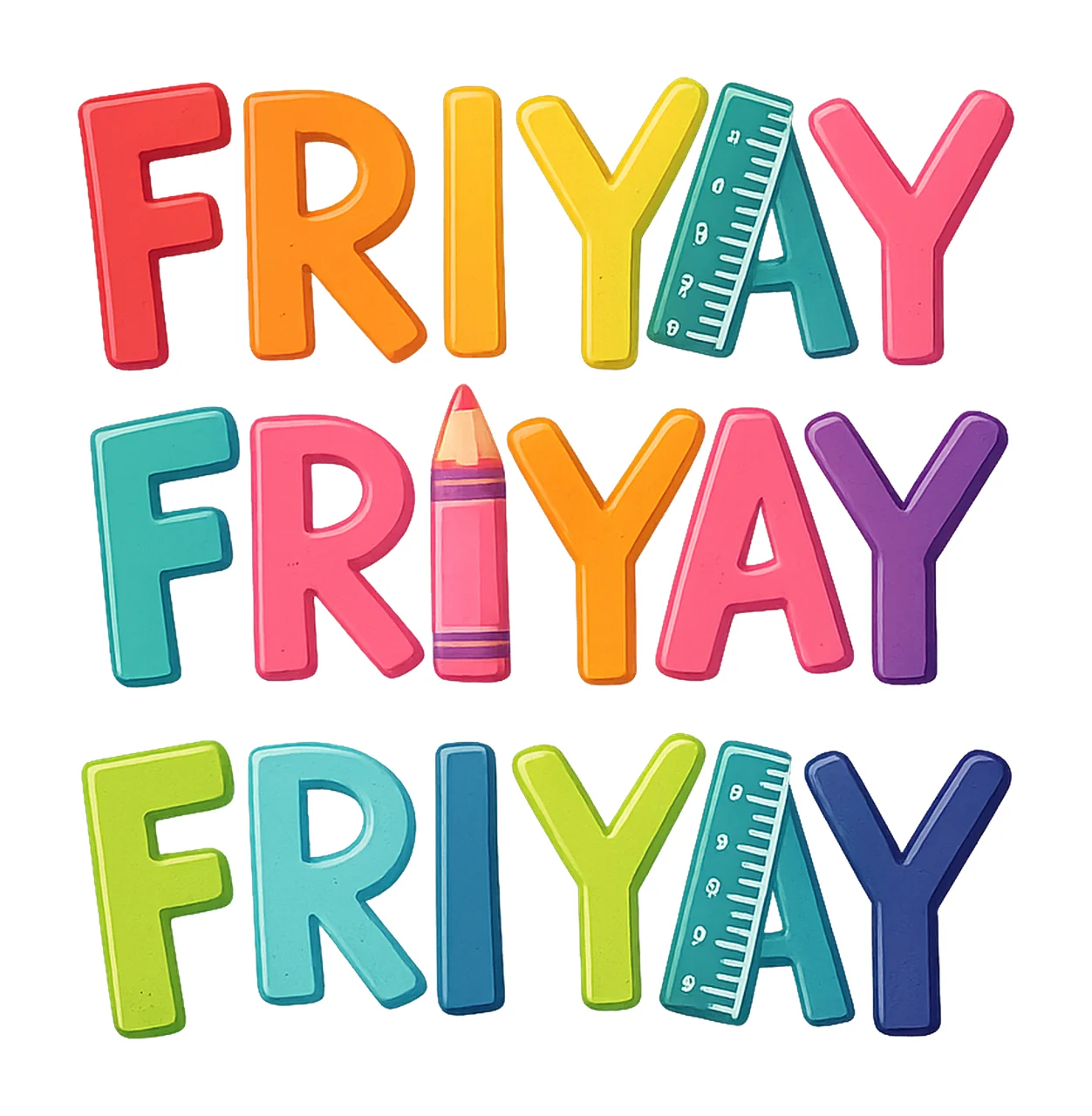 Retro teacher Friday Happy Friyay Sublimation Design Mom