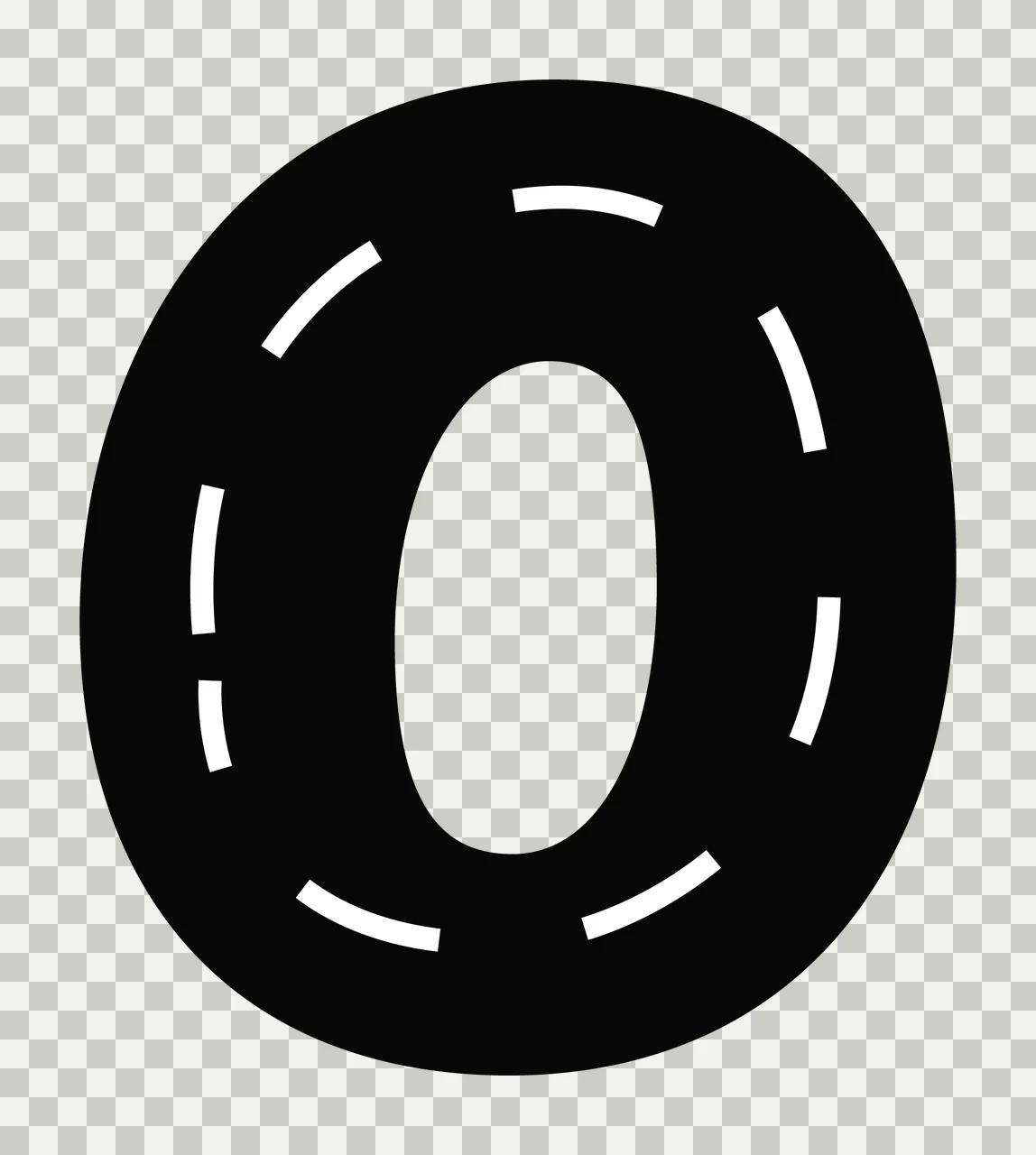 Can Glass Wrap O Letter Styled As transparency and detail preview thumbnail