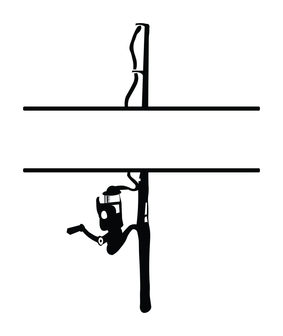 Fishing Hunting Monogram Character 10 fisherman angler Variation