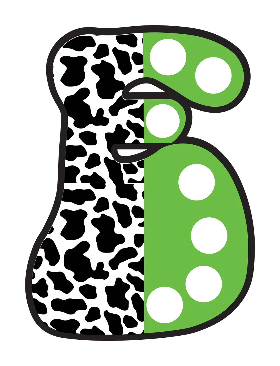 Half Cow Bright Font Dalmatian Race Doodle Leopard Character 32 racing