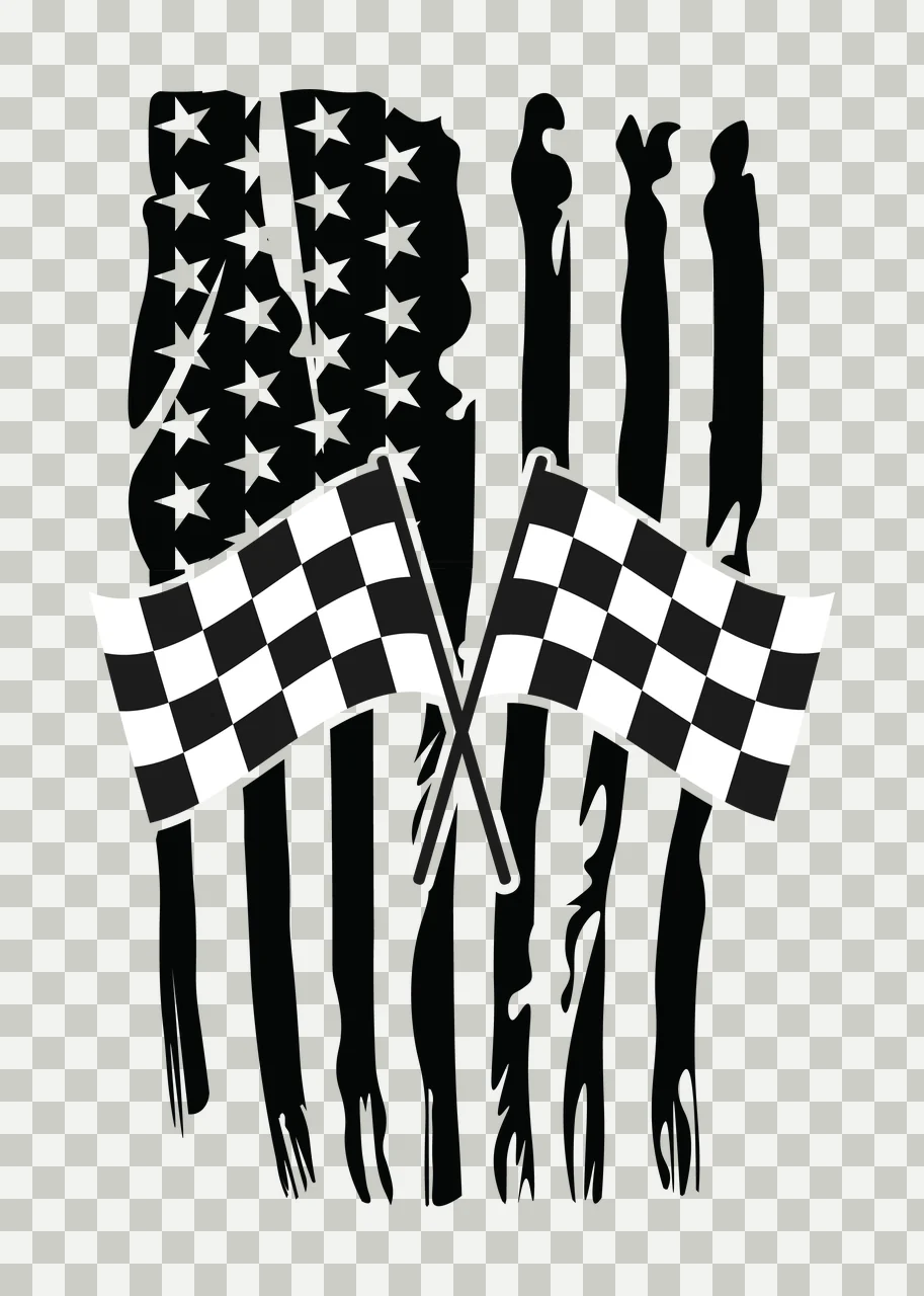 Flag Crossed Flags Layered On A Vertical Distressed stars stripes transparency and detail preview thumbnail