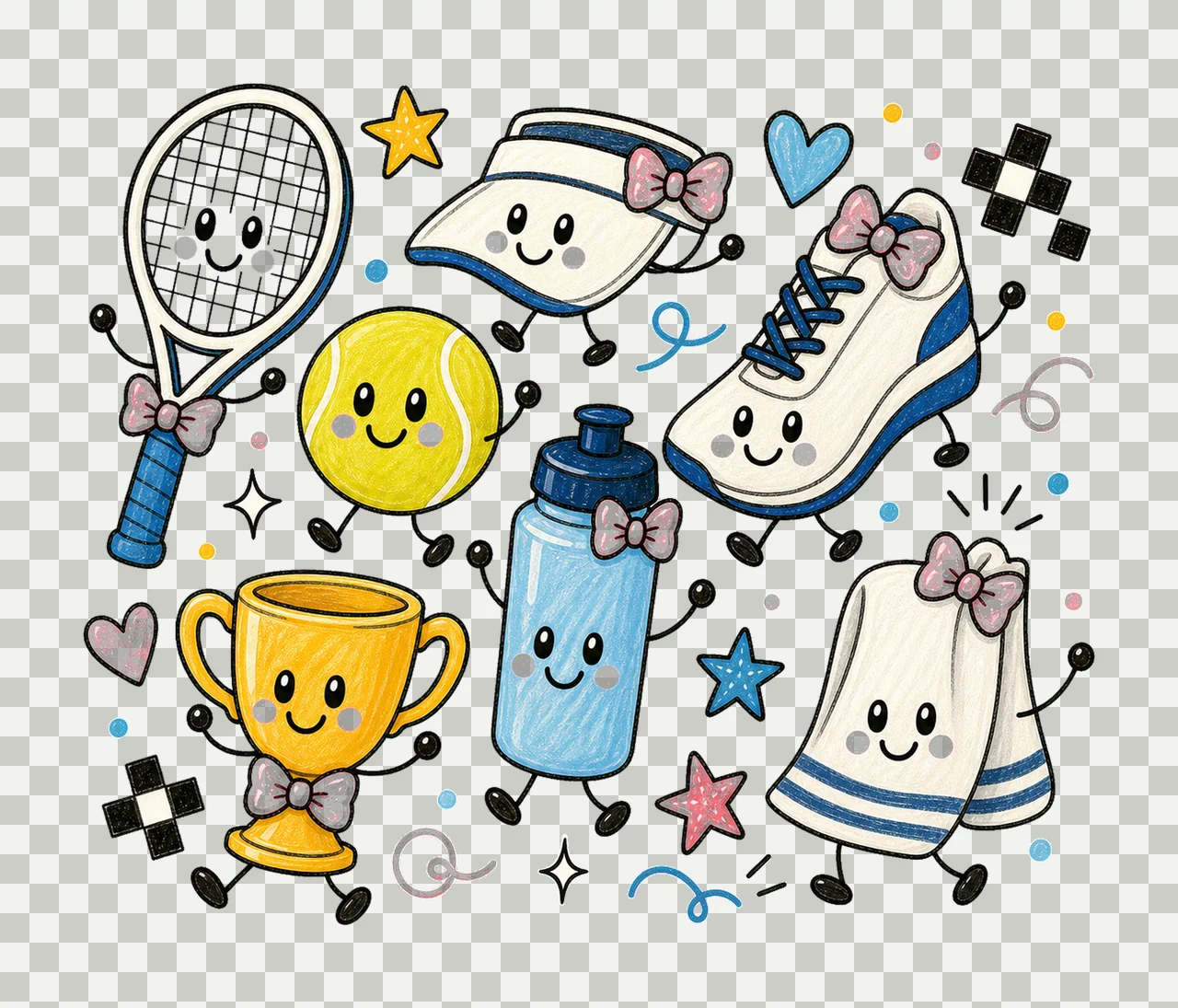 tennis generic 02 preppy checker sublimation instant shirt transparency and detail preview thumbnail
