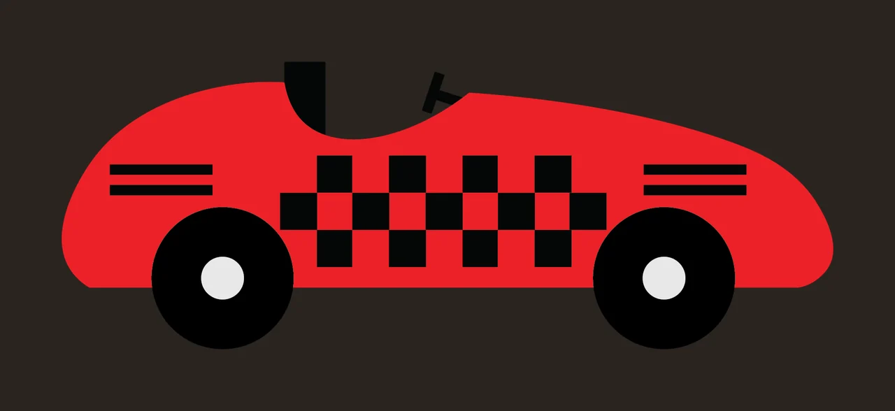 Can Glass Wrap Red Checkerboard Pattern Racing Car contrast preview thumbnail