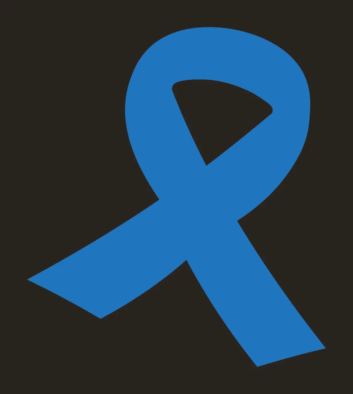 Blue awareness ribbon Illustration contrast preview thumbnail