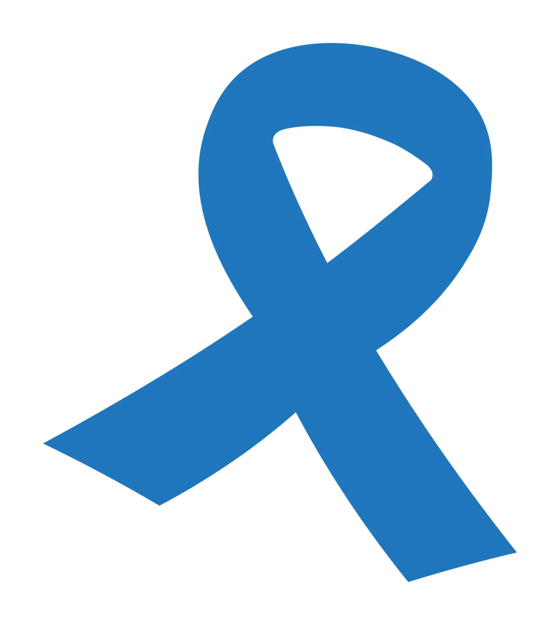 Blue awareness ribbon Illustration