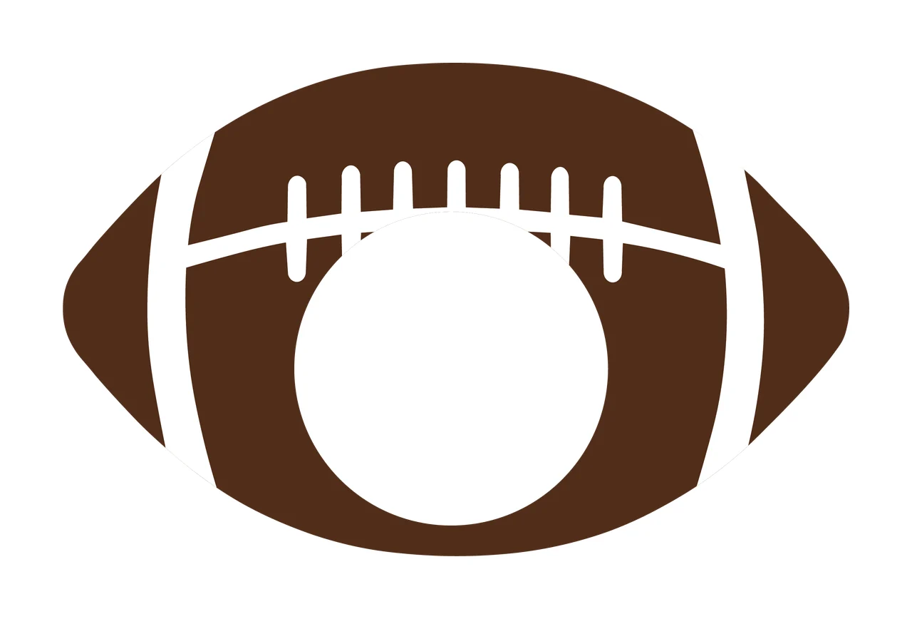 Football Stationary With Sport And Ball In Brown