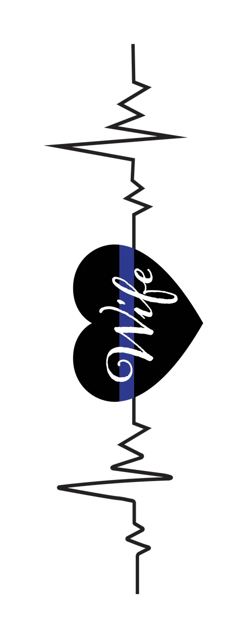 Heart Beat Pulse Vertical Graphic intersecting line minimalist