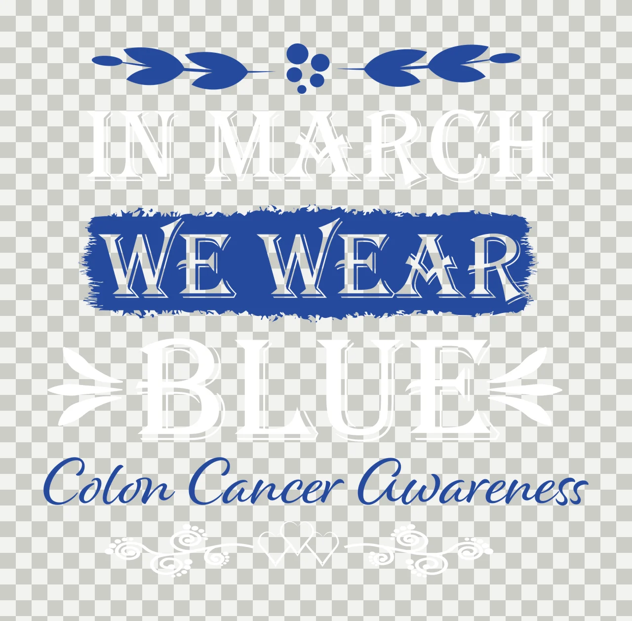 Colon Cancer awareness ribbon survivor hope support Variation transparency and detail preview thumbnail