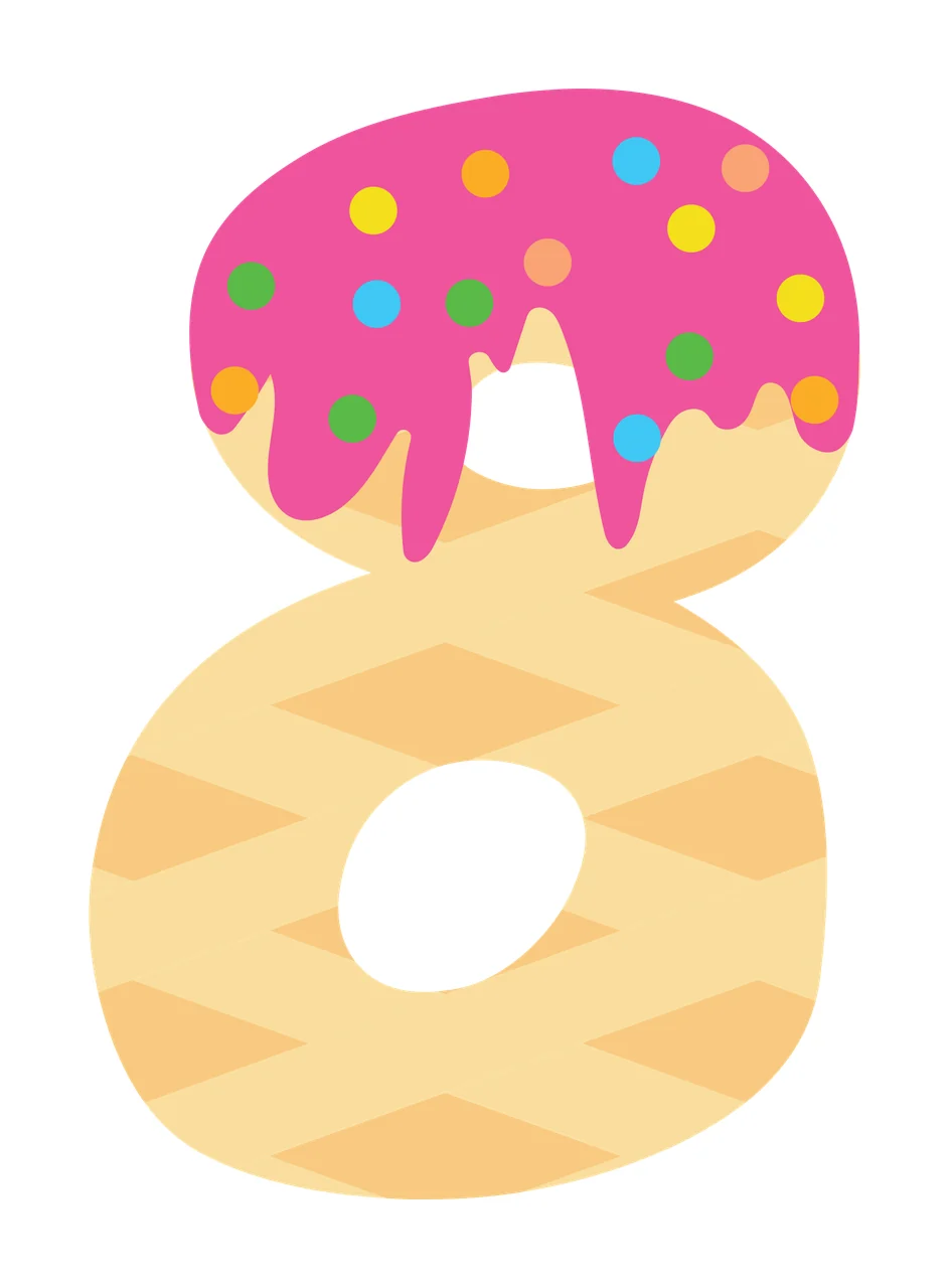 Ice Cream Font Character 25 scalable logo design icon