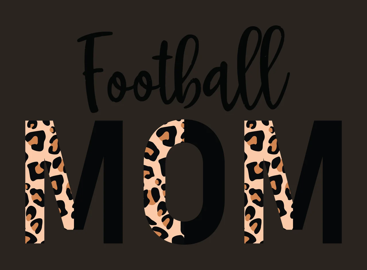 Mom Leopard Black Print Text Graphic With Cursive white typography contrast preview thumbnail