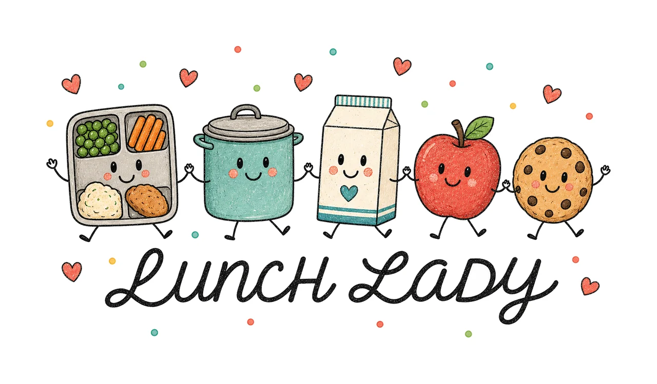 Lunch Lady School Cafeteria Worker Shirt Design Variation D