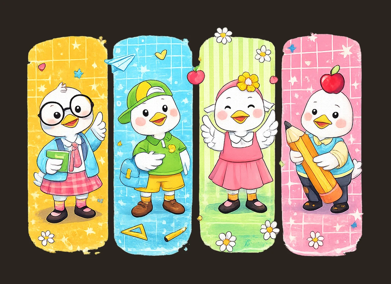 Coquette Teacher Goose 100 Days Colorful 100 Days Smarter contrast preview thumbnail