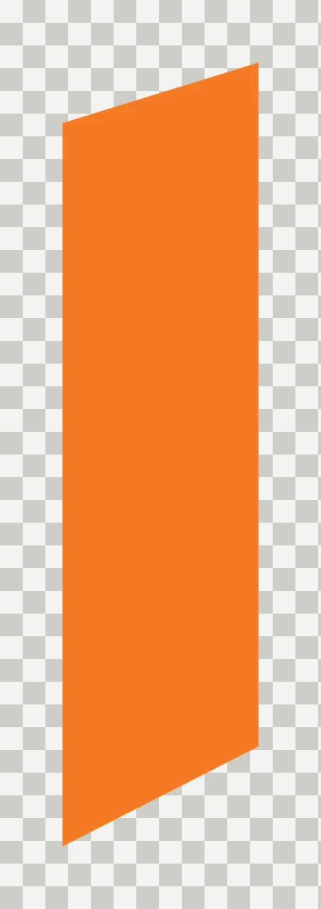 Black Skewed Vertical Quadrilateral Block minimalist shape transparency and detail preview thumbnail