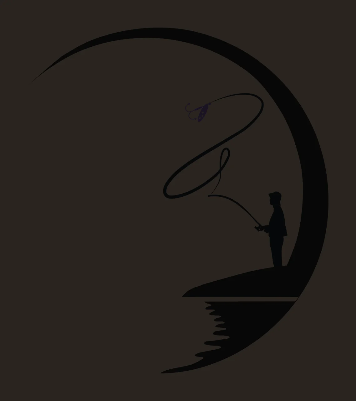 Can Glass Wrap Angler Silhouette By Crescent Moon contrast preview thumbnail