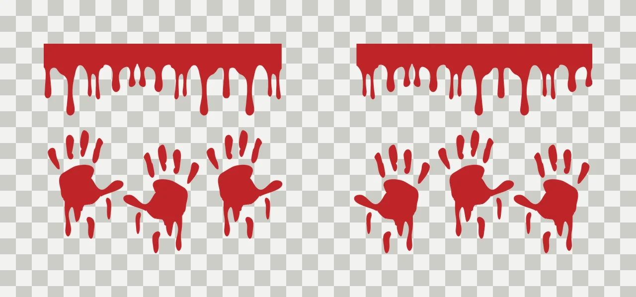 Can Glass Wrap Dripping Paint And Handprint Graphic handprints transparency and detail preview thumbnail