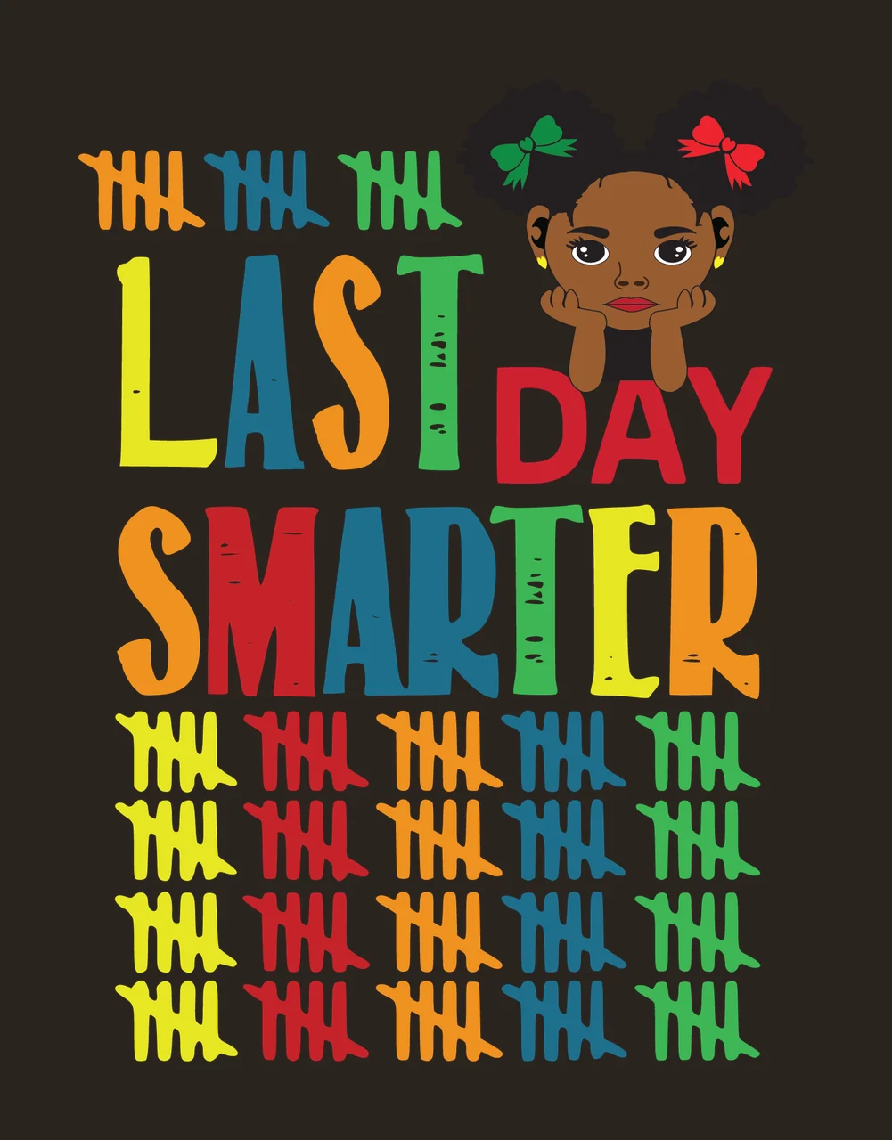 Last Of Last Day Smarter Text With Tally displaying marks silhouette contrast preview thumbnail