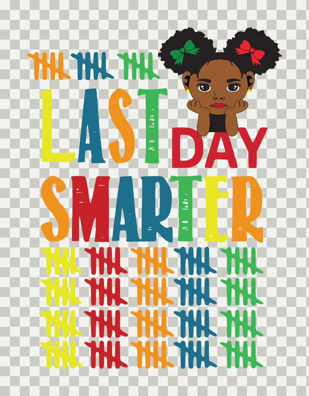 Last Of Last Day Smarter Text With Tally displaying marks silhouette transparency and detail preview thumbnail