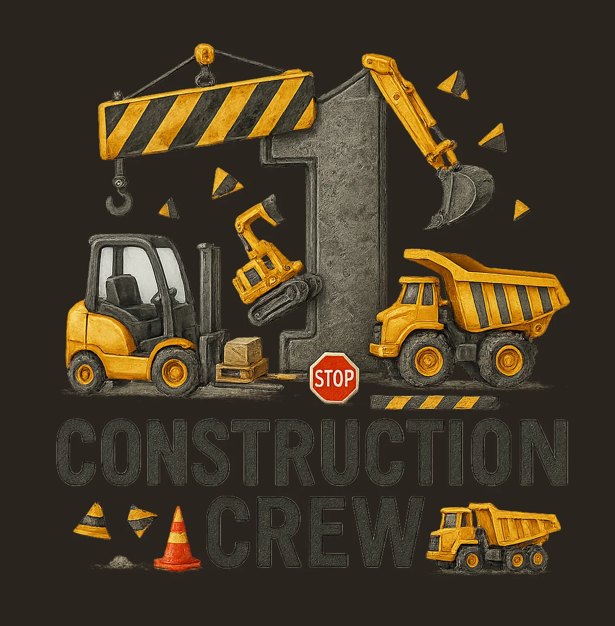 Construction Crew Artwork Family shirt Design Variation A contrast preview thumbnail