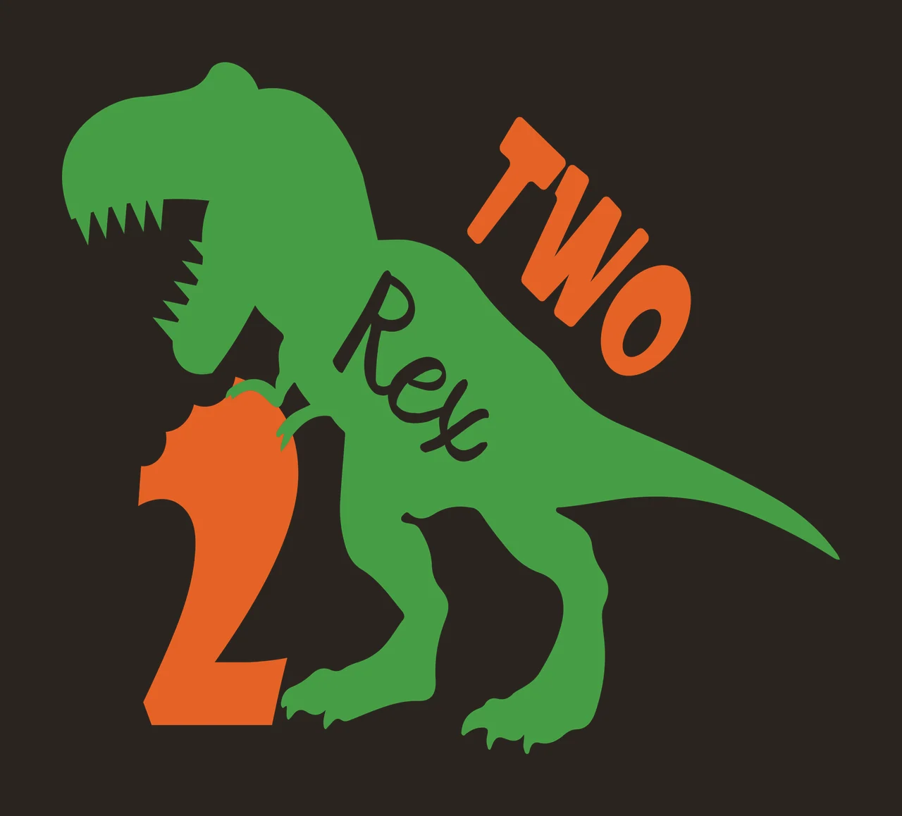 Dinosaur With Number silhouette black white 1 2 F16 1234 dinasour contrast preview thumbnail