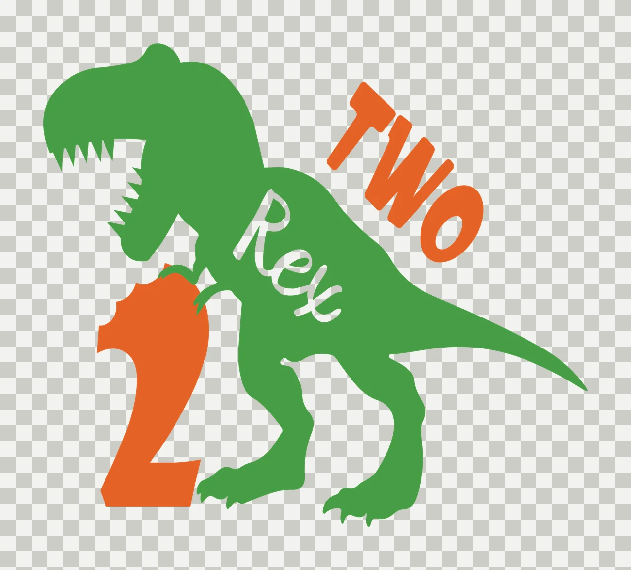Dinosaur With Number silhouette black white 1 2 F16 1234 dinasour transparency and detail preview thumbnail