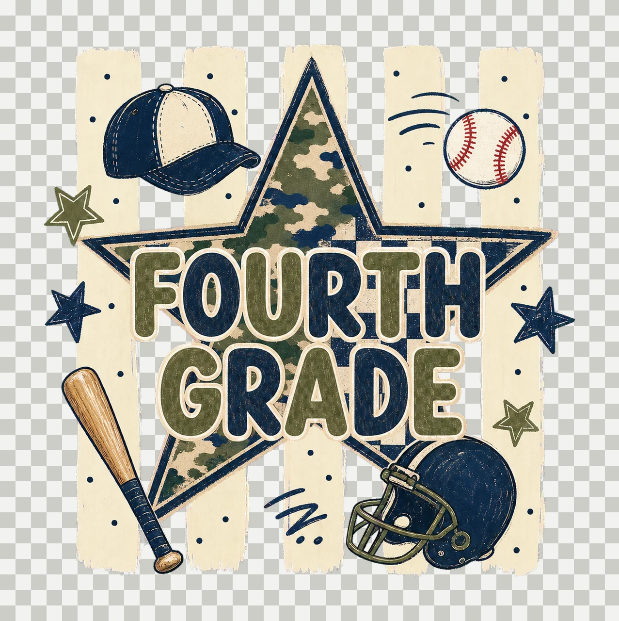 Star Camo Boys School Grade Series bundle 06 transparency and detail preview thumbnail