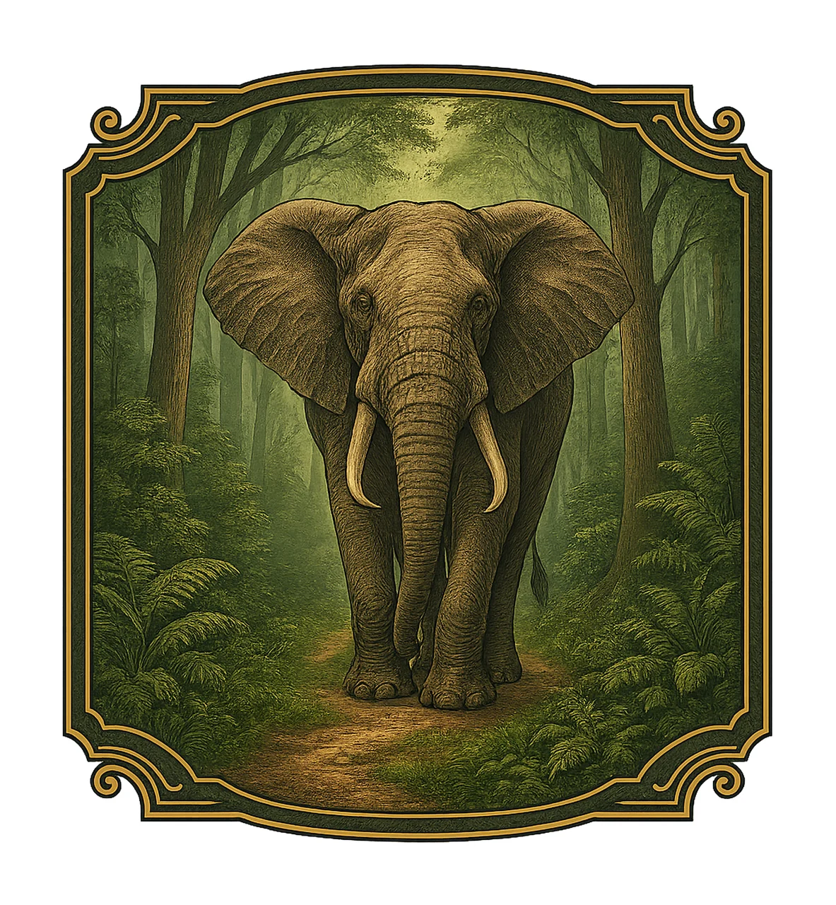 Elephant Jungle 20 oz Tumbler Wrap Nature Tumbler Design