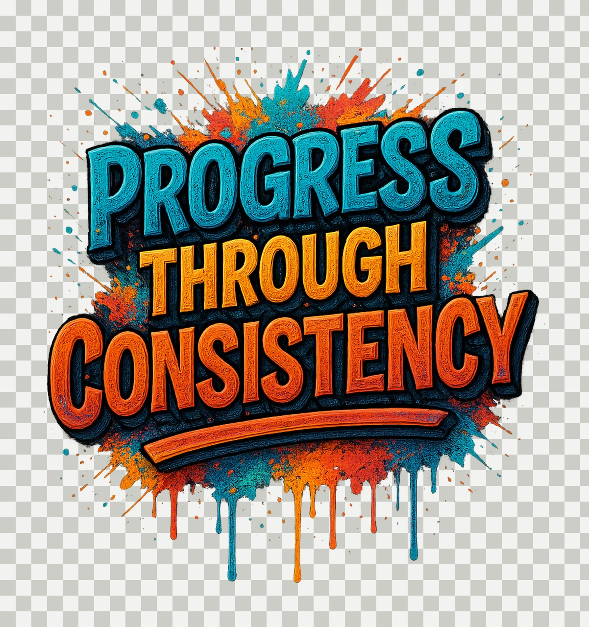 Success Starts with Daily Habits Sublimation Design transparency and detail preview thumbnail