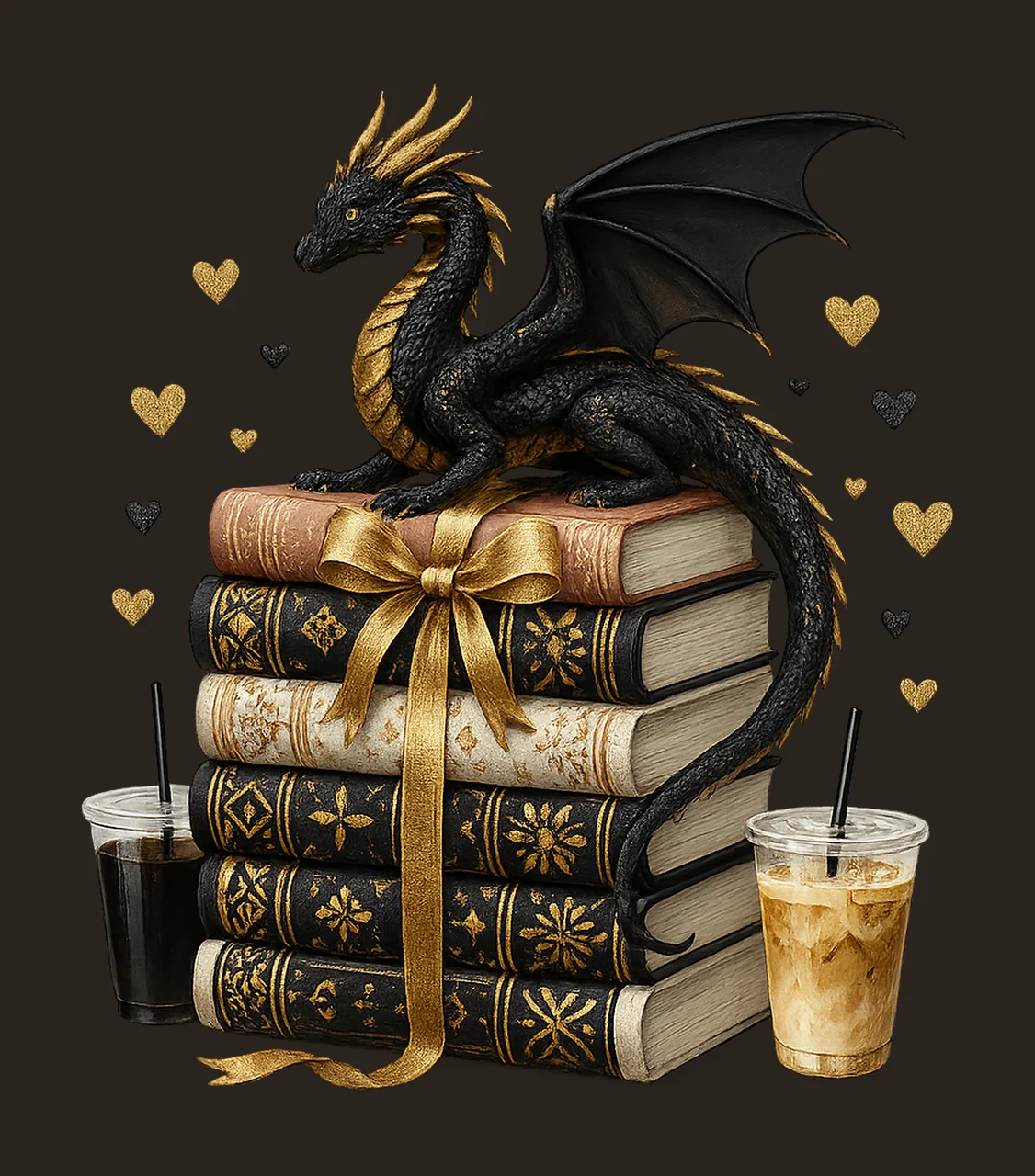 Well Read and Caffeinated Bookish Design for Coffee Lovers contrast preview thumbnail