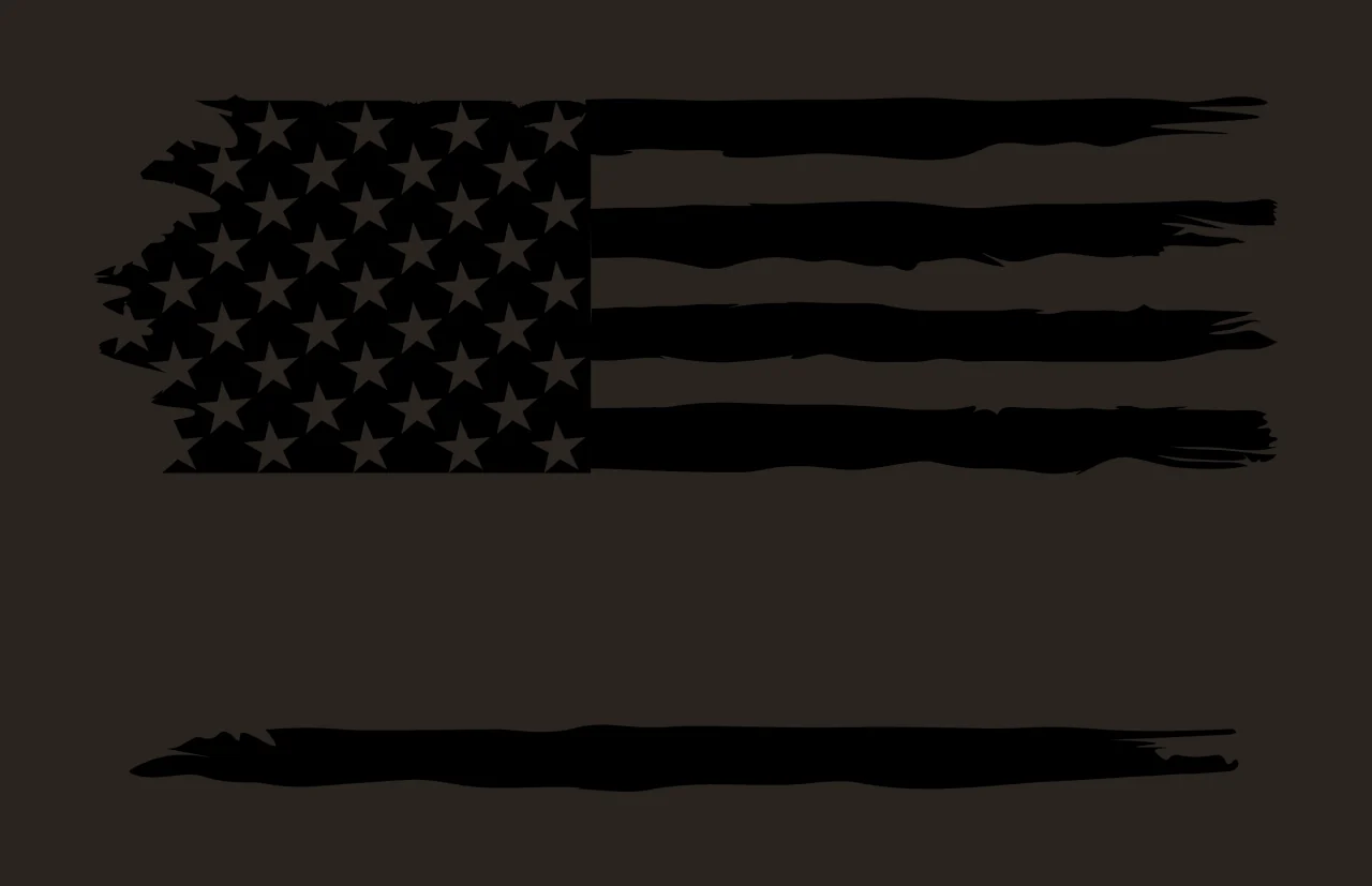 Flag Distressed American With Brush Strokes waving stars stripes contrast preview thumbnail